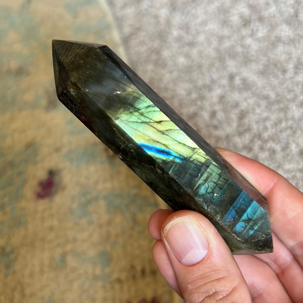 Labradorite double terminated wand